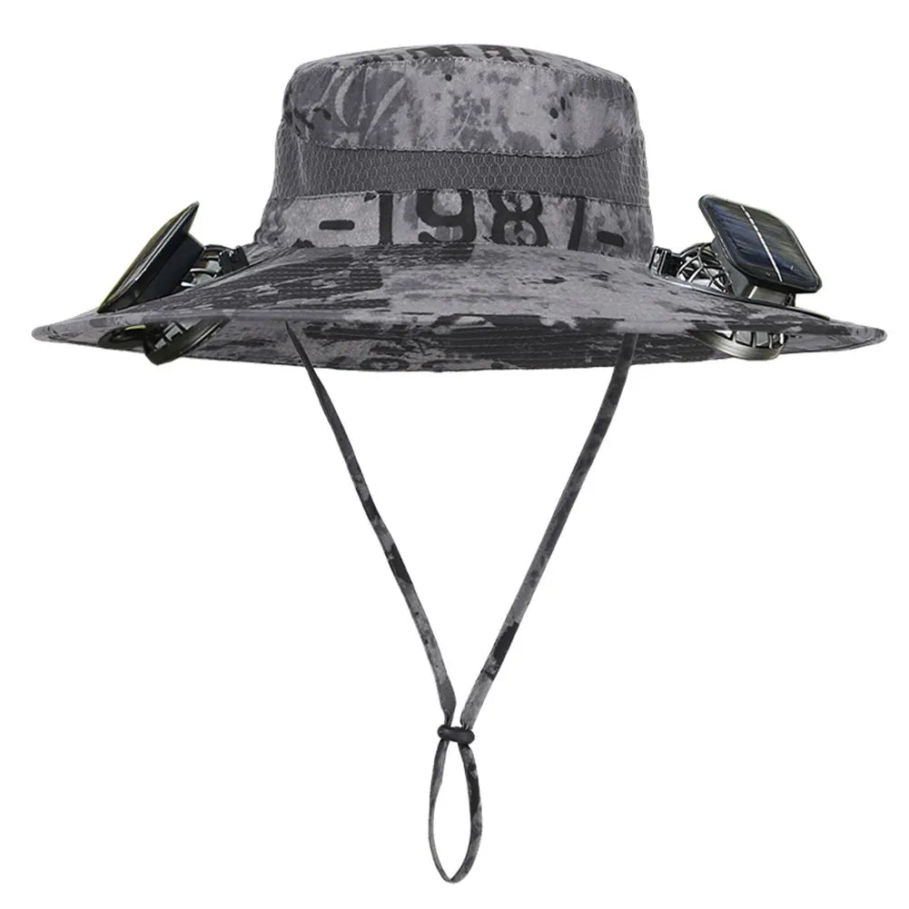 Akasora "BreezeFlow Pro" Solar-Powered Cooling Hat with Dual Fans
