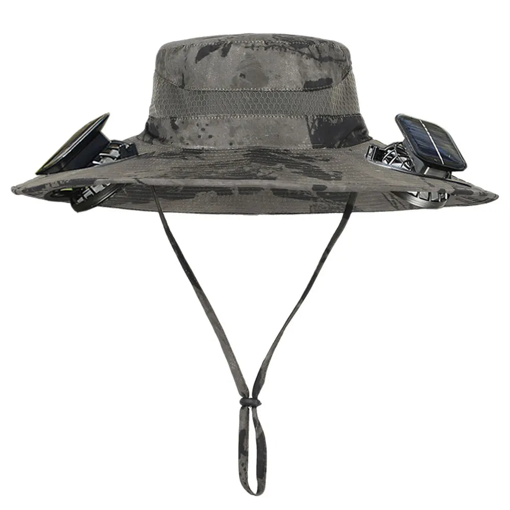 Akasora "BreezeFlow Pro" Solar-Powered Cooling Hat with Dual Fans