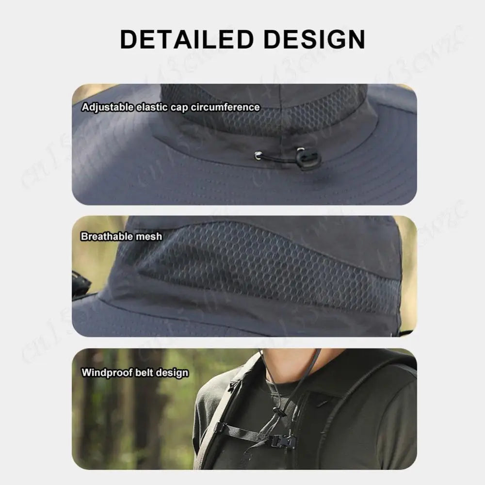 Akasora "BreezeFlow Pro" Solar-Powered Cooling Hat with Dual Fans