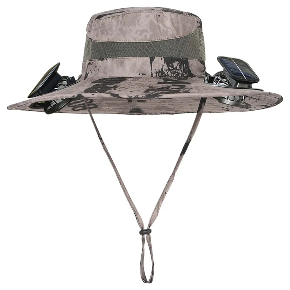 Akasora "BreezeFlow Pro" Solar-Powered Cooling Hat with Dual Fans
