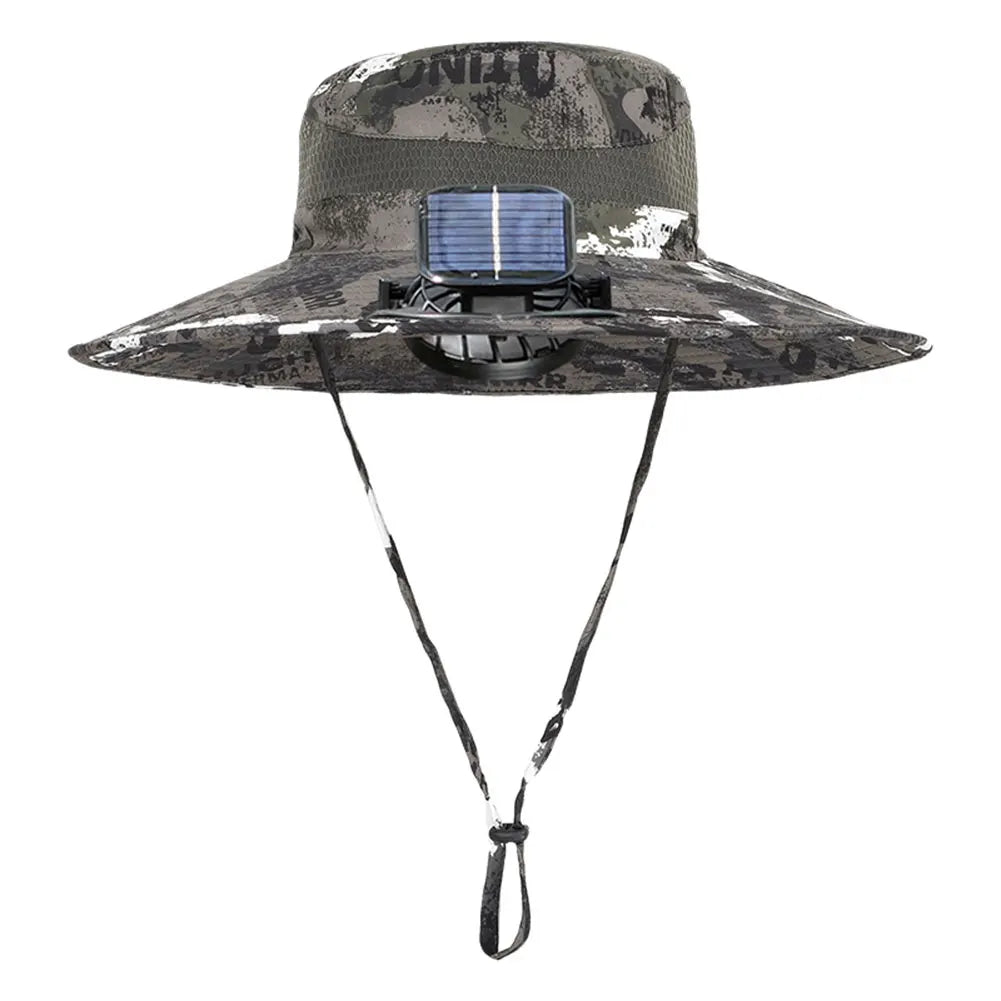 Akasora "BreezeFlow Pro" Solar-Powered Cooling Hat with Dual Fans