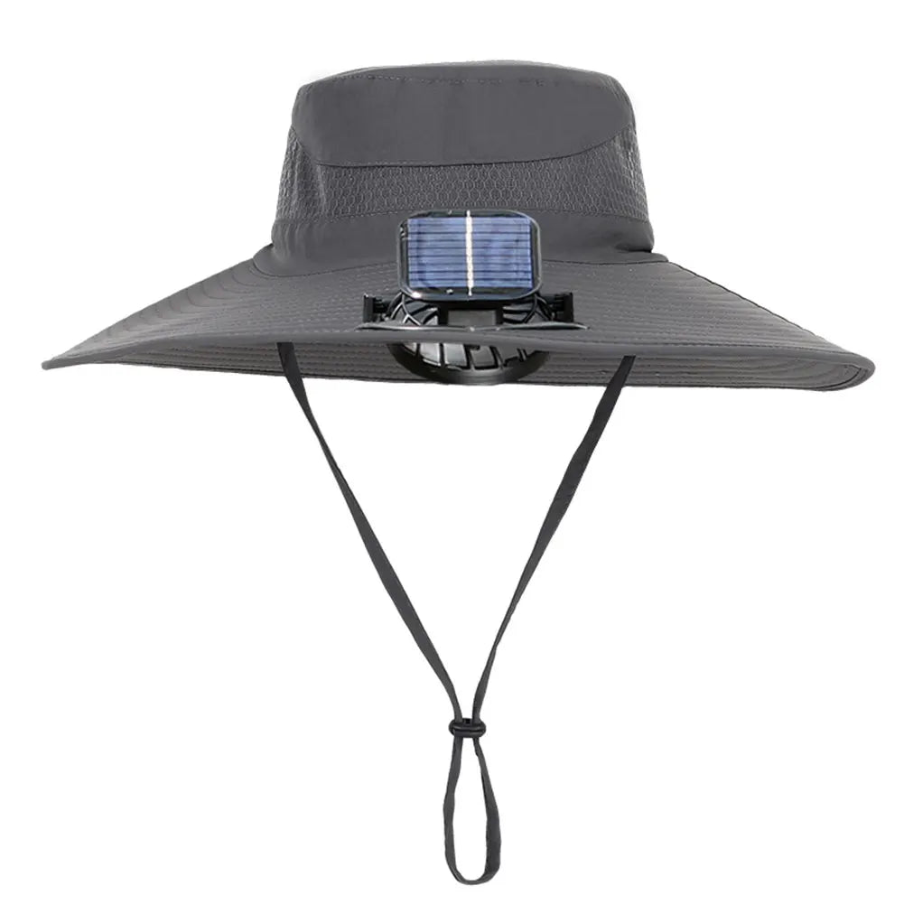 Akasora "BreezeFlow Pro" Solar-Powered Cooling Hat with Dual Fans