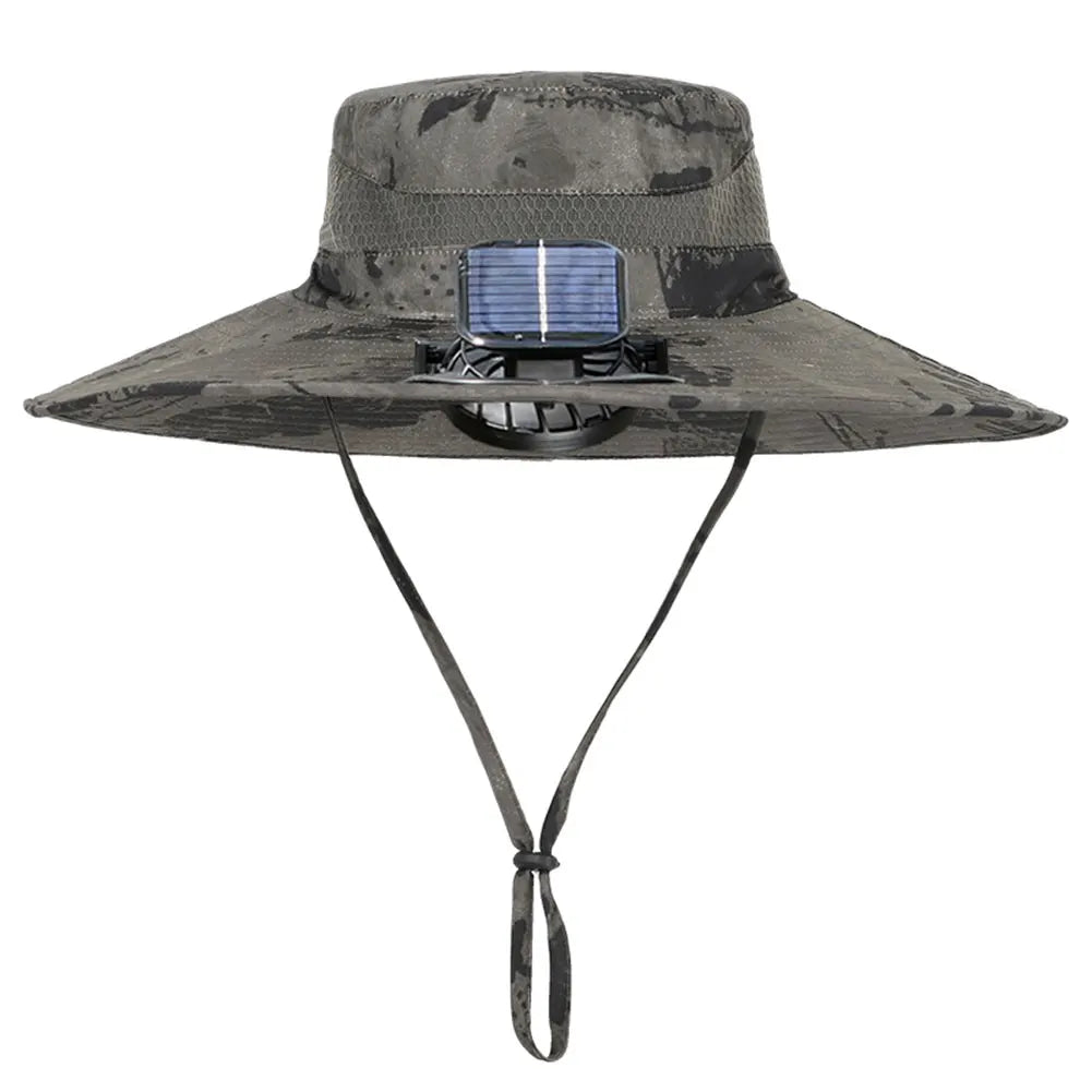 Akasora "BreezeFlow Pro" Solar-Powered Cooling Hat with Dual Fans