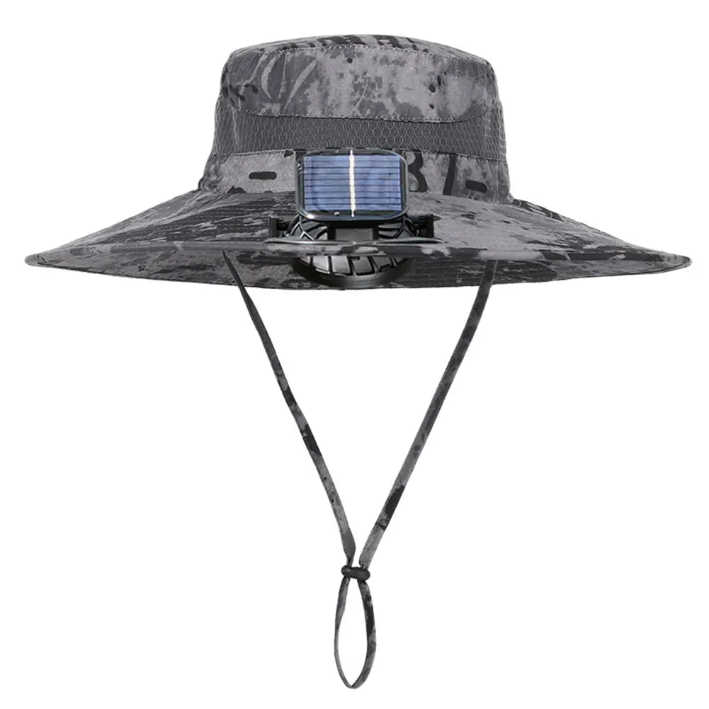 Akasora "BreezeFlow Pro" Solar-Powered Cooling Hat with Dual Fans