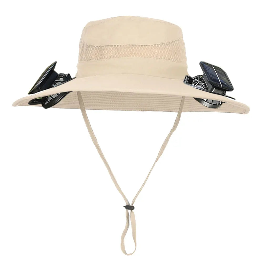 Akasora "BreezeFlow Pro" Solar-Powered Cooling Hat with Dual Fans