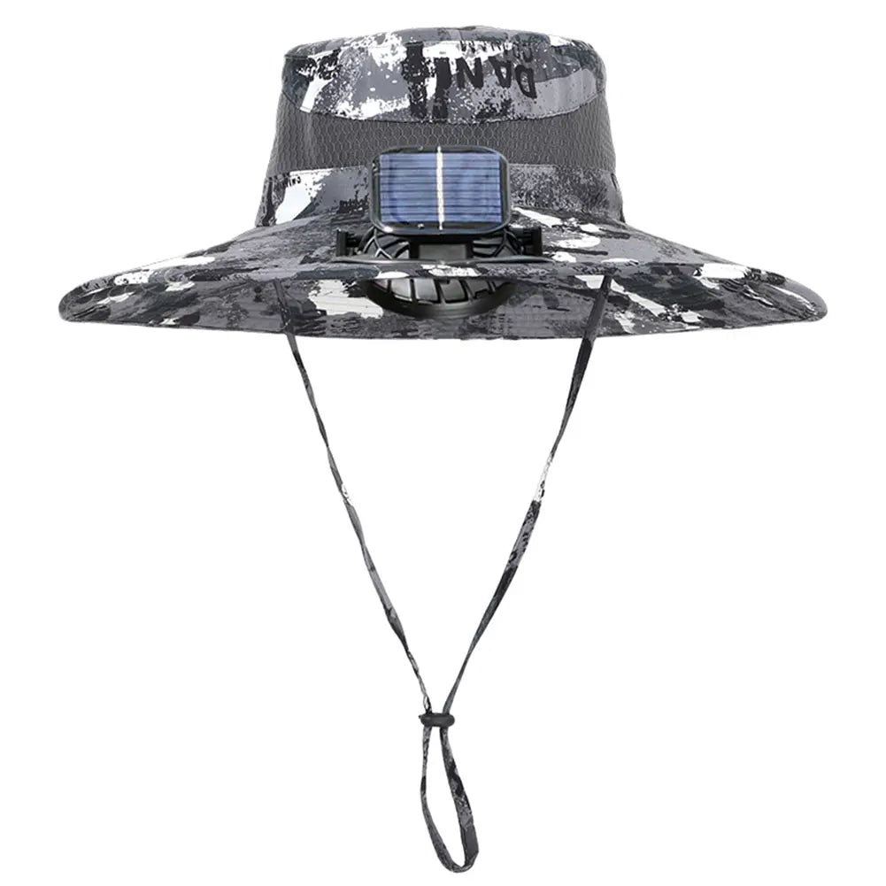 Akasora "BreezeFlow Pro" Solar-Powered Cooling Hat with Dual Fans