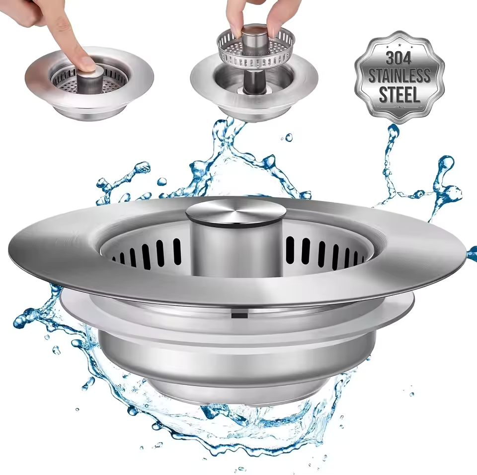 SinkMate 3-in-1 Stainless Steel Drain Buddy