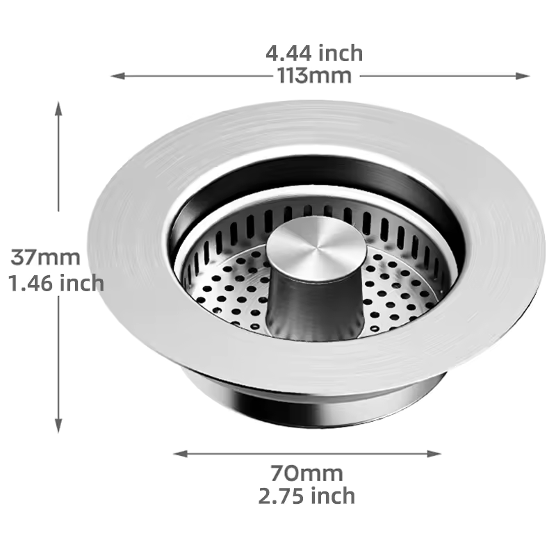 SinkMate 3-in-1 Stainless Steel Drain Buddy