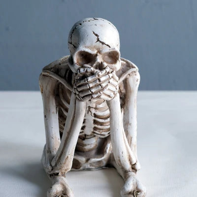Bonechill Trio – See, Speak & Hear No Evil Skeleton Figurines