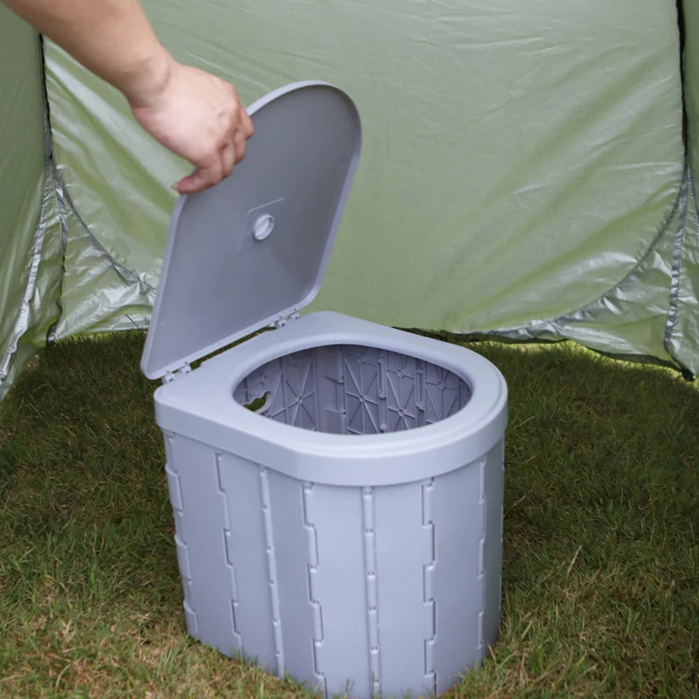 FoldAway Travel Toilet – Portable & Odor-Free Camping Potty