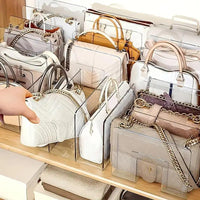 Handbag Organizer – 4-Slot Acrylic Storage Rack