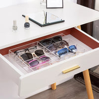 ClearView 6-Compartment Sunglass & Accessories Display Tray