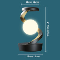 LumiGlow Orbit - Rotating Floating RGB Wireless Charging Lamp