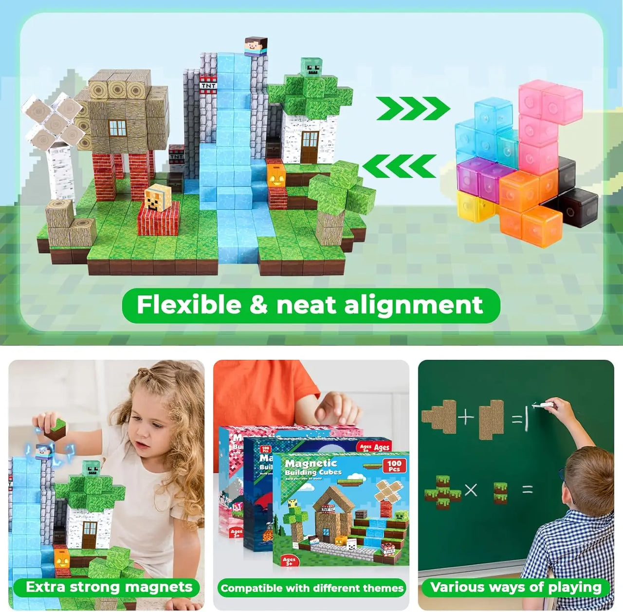 Magnetic WonderBlocks™ - 100-Piece STEM Learning Set