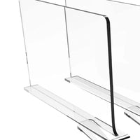 ClearSort Acrylic Shelf Dividers – Adjustable Multi-Purpose Closet & Storage Organizers