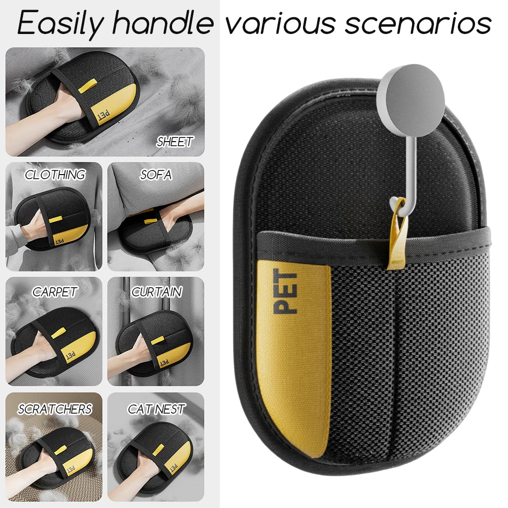 AkaSora FloofEase™ Double-Sided Pet Grooming Gloves