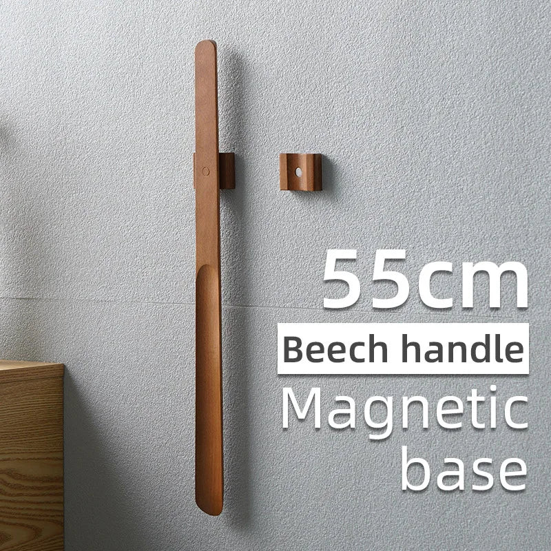 LuxeGrip Premium Wooden Magnetic Shoehorn