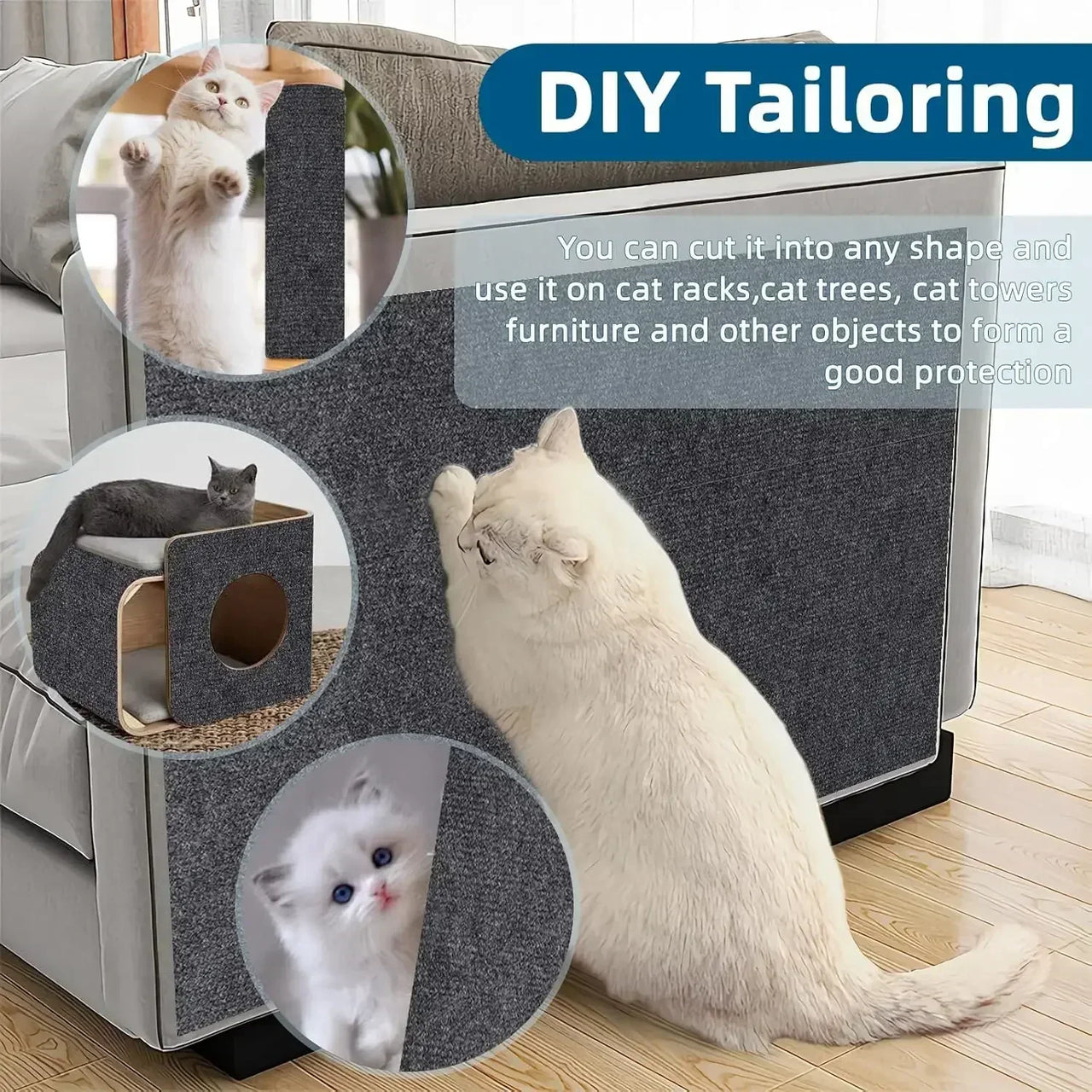 Akasora PurrGuard™ Trimmable Cat Scratch Shield