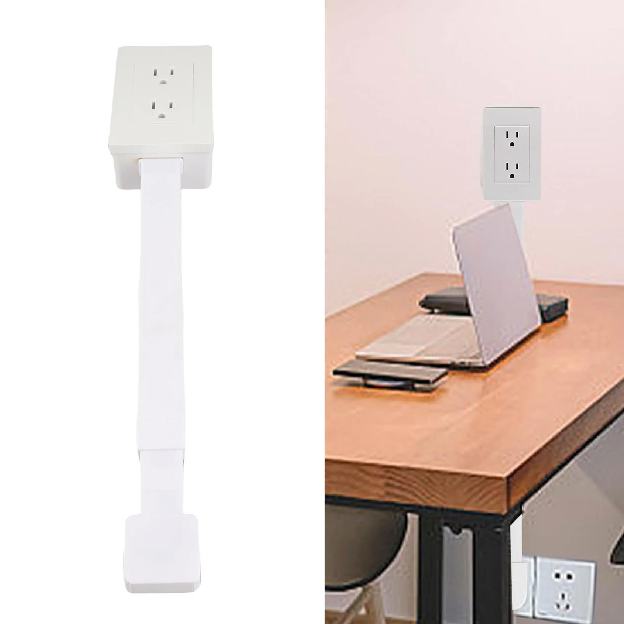 Akasora "VoltFlex Pro" Rotating Power Extender with 180° Adjustable Base