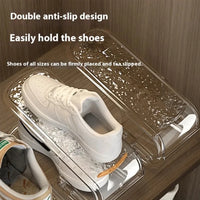 FlexiShoe Adjustable Double-Layer Shoe Tray – Space-Saving Footwear Organizer