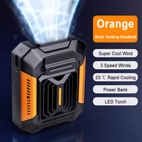BreezeBoost Pro 20K – Wearable Cooling Fan with Power Bank & LED Light