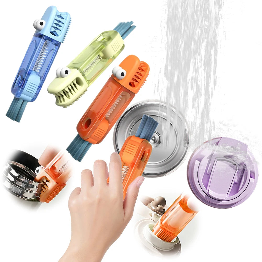 AkaSora CrocoClean™ 3-in-1 Bottle & Lid Detail Brush