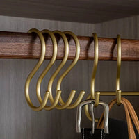 VersaHook™ 5-Piece Aluminum Alloy S-Hooks for Multi-Purpose Hanging