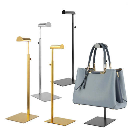 Handbag Display Stand Adjustable Hanging Bag Handbag Shelf Display Stand Purses Handbag Holder Rack Organizer Stand Storage