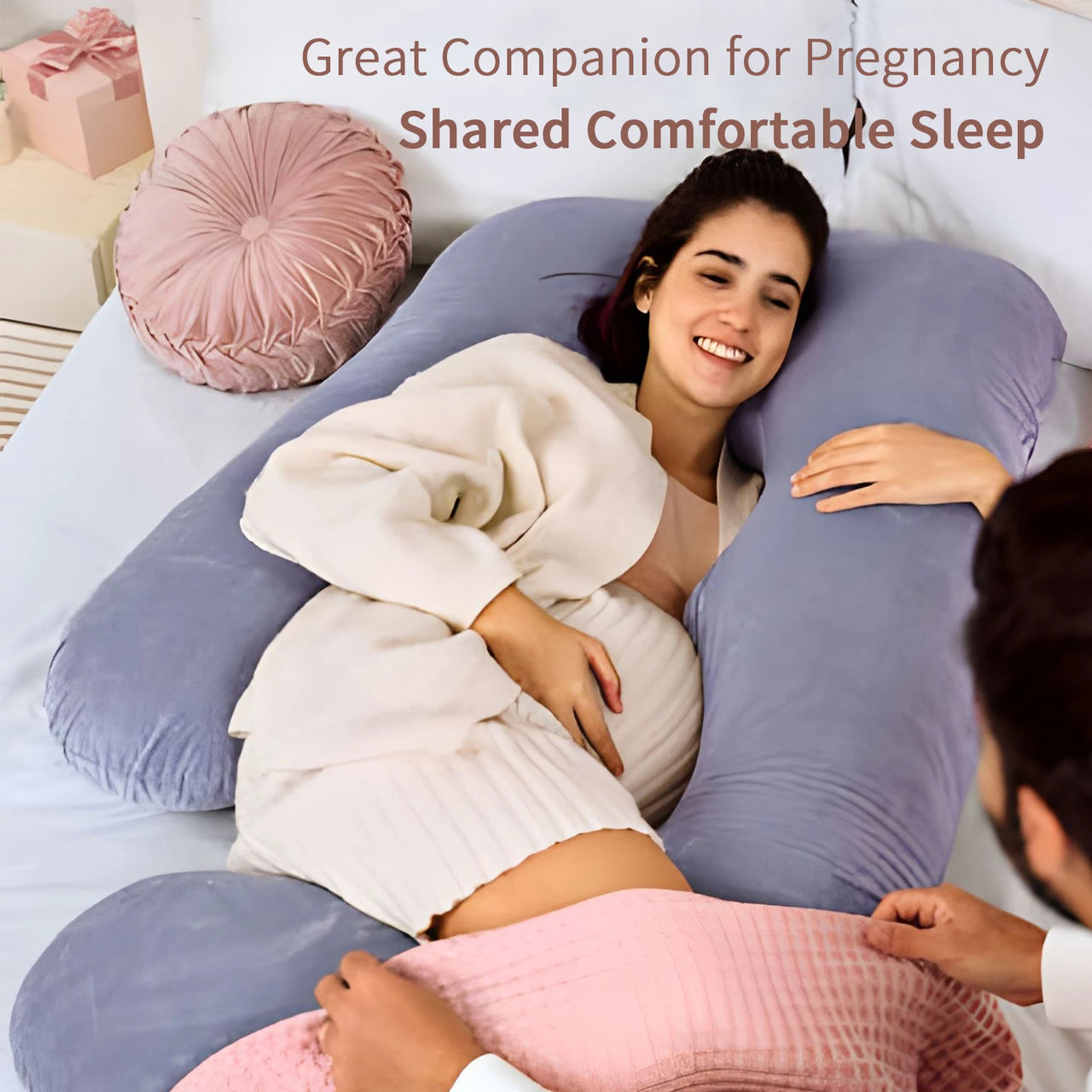 AkaSora CloudNest™ G-Shaped Maternity Pillow