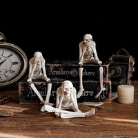 Bonechill Trio – See, Speak & Hear No Evil Skeleton Figurines